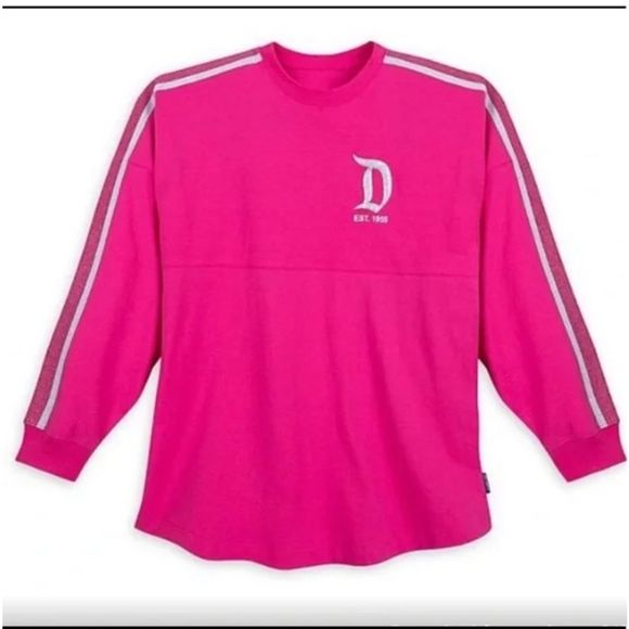 DISNEYLAND SPIRIT JERSEY IMAGINATION PINK SILVER GLITTER METALLIC NWT SIZE SMALL - Picture 3 of 10